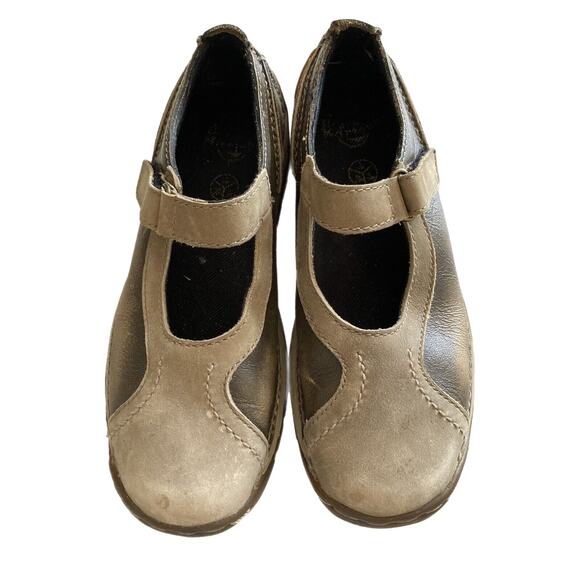 Vintage Rare Y2k Dr Martens Sporty Mary Jane Brown Tan Flats Shoes Size 6/36 - Picture 2 of 8